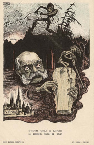 La última tabla de salvación. Litografía de Alberto Martini.