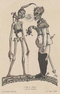 El arco de triunfo. Litografía de Alberto Martini.