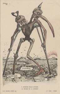 El camino de la Victoria. Litografía de Alberto Martini.