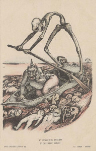 El emperador errante. Litografía de Alberto Martini.