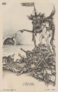 La pequeña Bélgica. Litografía de Alberto Martini.