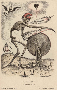 Patriotismo. Litografía de Alberto Martini.