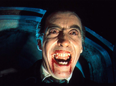 Christopher Lee en su papel de Drácula (1958).