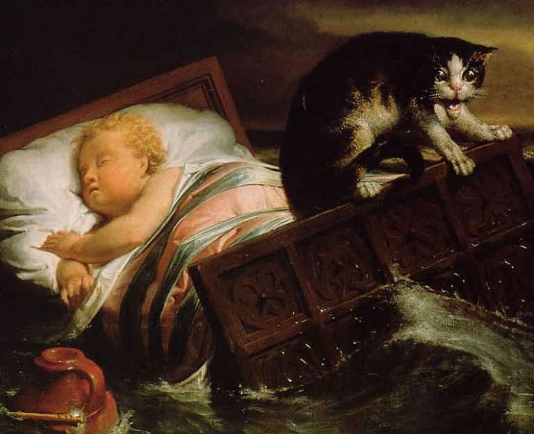 Detalle de la obra de Lawrence Alma Tadema, "La inundación de Biesbosch en 1421.